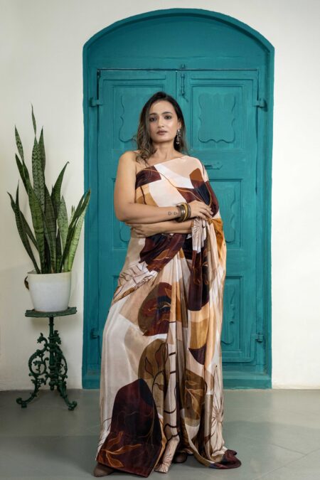 Boho wandered crepe saree