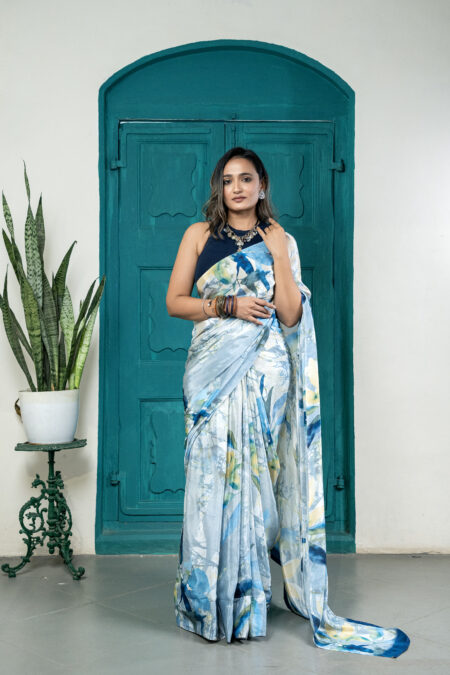 Batik Design crepe saree